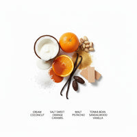 Coconut gourmand fragrance ingredients for Coco Cabana wax melts