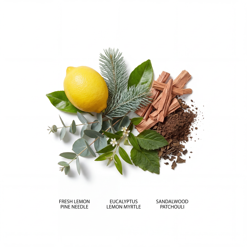 Australian Bush fragrance notes with native-inspired scent ingredients