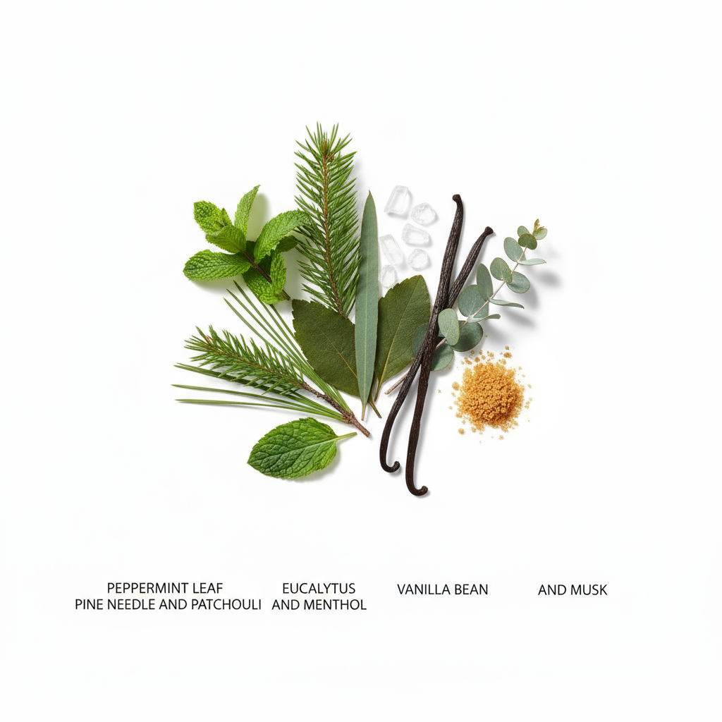 Peppermint and eucalyptus fragrance ingredients for soy wax melts