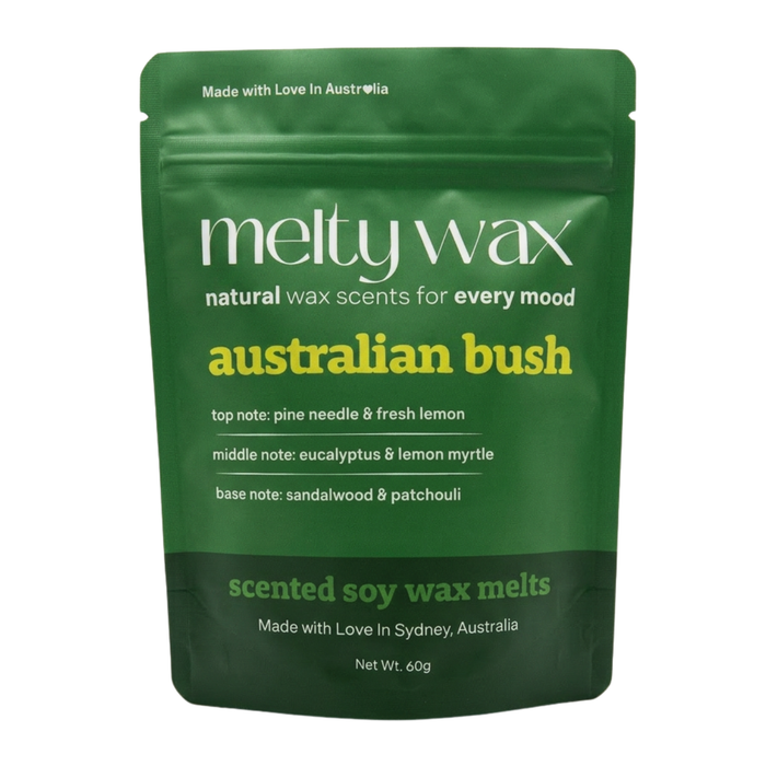 Australian Bush soy wax melts pouch by Melty Wax