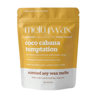 Coco Cabana Temptation soy wax melts pouch by Melty Wax
