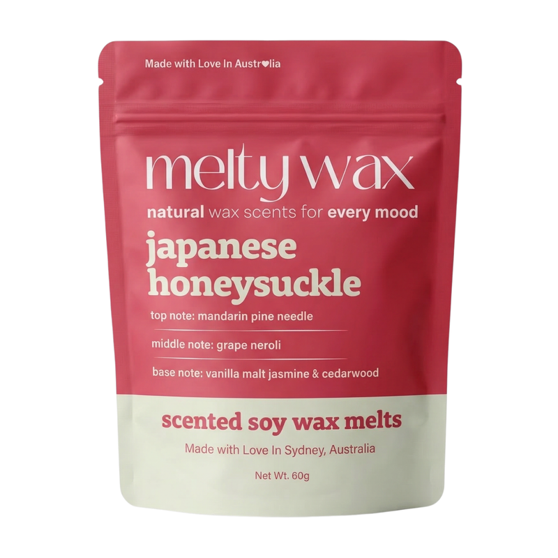 Japanese Honeysuckle soy wax melts pouch by Melty Wax