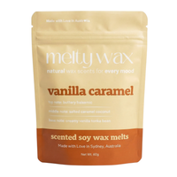 Vanilla Caramel soy wax melts pouch by Melty Wax